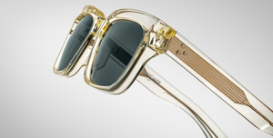 Jacques Marie Mage Molino 55 in Brut mit Crystal Rahmen und grünen Gläsern