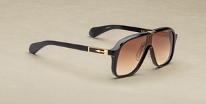 JMM Kurokawa Beluga Luxussonnenbrille in Schwarz mit braunen Gläsern in limitierter Auflage