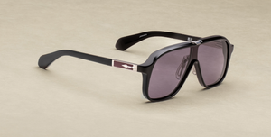 JMM Kurokawa Beluga Luxussonnenbrille in Schwarz mit lila Gläsern in limitierter Auflage