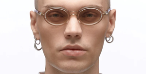 Kuboraum P6 CHP Sonnenbrille in Champagne - handgefertigte Luxusbrille