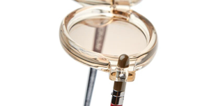 Kuboraum P6 CHP Sonnenbrille in Champagne - handgefertigte Luxusbrille