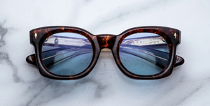 Jacques Marie Mage Elmyr Argyle Sonnenbrille in Braun - limitierte, handgefertigte Luxusbrille