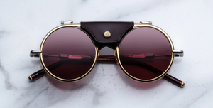 Jacques Marie Mage Ann Sonnenbrille in Glacier in Gold - limitierte, handgefertigte Luxusbrille