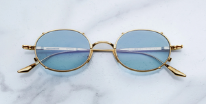 Jacques Marie Mage Violet | Ciel Sonnenbrille in Gold - limitierte, handgefertigte Luxusbrille