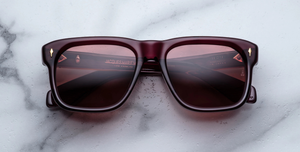 Jacques Marie Mage Yves Amarena Sonnenbrille in Rot - limitierte, handgefertigte Luxusbrille