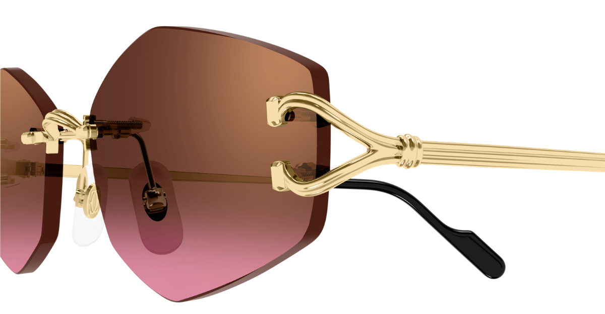 Cartier CT0620S 005 Luxury frameless sunglasses in silver with