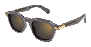 Cartier CT0536S | 003 runde Sonnenbrille mit grauenm Rand und grauen Gläsern