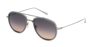 DITA Black Palladium - Morning Fog A-02 Luxussonnenbrille in Silber mit grauen Gläsern