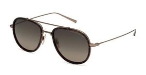 DITA Artoa.79x | Matte Champagne - Desert Abalone Luxussonnebrille in Gold mit braunen Glsäern