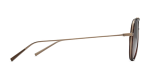 DITA Artoa.79x | Matte Champagne - Desert Abalone Luxussonnebrille in Gold mit braunen Glsäern