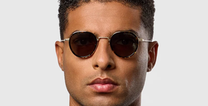 DITA Artoa.82x | Black Iron - Ink Swirl - Antique Silver Luxussonnenbrille in Grau mit grauen Gläsern