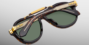 Jacques Marie Mage 1991 Agar Sonnenbrille in Havana - limitierte, handgefertigte Luxusbrille