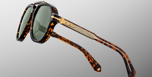 Jacques Marie Mage 1991 Agar Sonnenbrille in Havana - limitierte, handgefertigte Luxusbrille