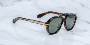 Jacques Marie Mage 1991 Agar Sonnenbrille in Havana - limitierte, handgefertigte Luxusbrille