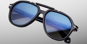 Jacques Marie Mage 1991 Regal Sonnenbrille in Schwarz- limitierte, handgefertigte Luxusbrille