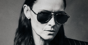 Jacques Marie Mage Commander Ciel Luxus-Sonnenbrille – handgefertigt in Japan mit goldener Fassung und blauen Gläsern