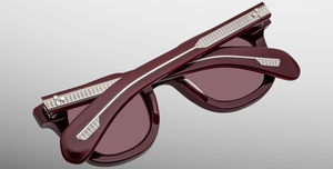 JMM Vendome EPOXY II Cassis - Luxussonnenbrille in Bordeaux und roten Gläsern in limitierter Auflage