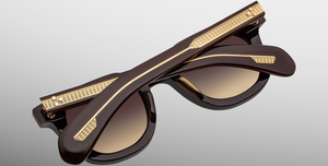 JMM Vendome EPOXY II Ganache - Luxussonnenbrille in Dunkelbraun und braunen Gläsern in limitierter Auflage