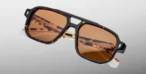 Jacques Marie Mage Evans Tokyo - Luxussonnenbrille in Havanna mit braunen Gläsern, handgefertigt in Japan