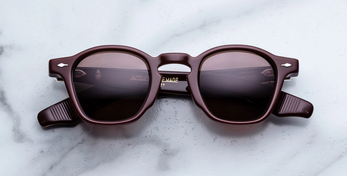 Jacques Marie Mage Zephirin Bordeaux Empire Sunglasses in red
