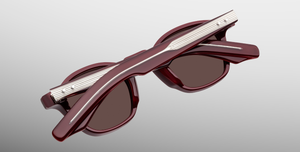 Jacques Marie Mage Zephirin Bordeaux Empire Sonnenbrille in Rot - limitierte, handgefertigte Luxusbrille