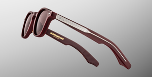 Jacques Marie Mage Zephirin Bordeaux Empire Sonnenbrille in Rot - limitierte, handgefertigte Luxusbrille