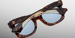 Jacques Marie Mage Elmyr Argyle Sonnenbrille in Braun - limitierte, handgefertigte Luxusbrille