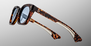 Jacques Marie Mage Elmyr Argyle Sonnenbrille in Braun - limitierte, handgefertigte Luxusbrille