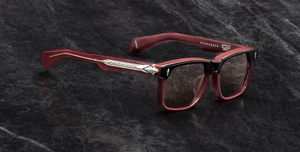 Jacques Marie Mage Last Frontier Bearcreek | Bordeaux Empire | In-Store only Sonnenbrille in Rot und Schwarz - limitierte, handgefertigte Luxusbrille