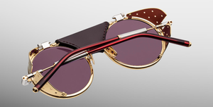 Jacques Marie Mage Ann Sonnenbrille in Glacier in Gold - limitierte, handgefertigte Luxusbrille
