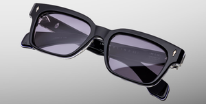 Jacques Marie Mage Molino 55 Hudson Sonnenbrille in Schwarz und Blau - limitierte, handgefertigte Luxusbrille