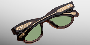 Jacques Marie Mage - Muhammed Ali Kollektion - Kinshansa Zoltar Sonnenbrille in Braun - limitierte, handgefertigte Luxusbrille aus Japan