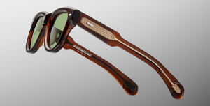 Jacques Marie Mage - Muhammed Ali Kollektion - Kinshansa Zoltar Sonnenbrille in Braun - limitierte, handgefertigte Luxusbrille aus Japan