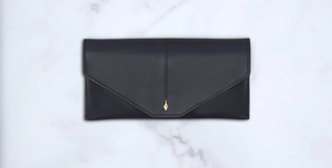 Jacques Marie Mage Circa Envelope Case in Navy