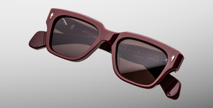 Jacques Marie Mage Fellini Bordeaux Empire Sonnenbrille in Rot - limitierte, handgefertigte Luxusbrille