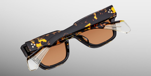 Jacques Marie Mage Fellini Tokyo Sonnenbrille in Braun - limitierte, handgefertigte Luxusbrille