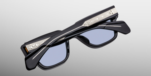 Jacques Marie Mage Fellini Obscure Sonnenbrille in Schwarz - limitierte, handgefertigte Luxusbrille