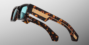 Jacques Marie Mage Engel | Aegen Sonnenbrille in Braun - limitierte, handgefertigte Luxusbrille aus Japan