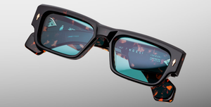 Jacques Marie Mage Engel | Aegen Sonnenbrille in Braun - limitierte, handgefertigte Luxusbrille aus Japan