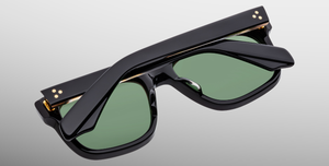 Jacques Marie Mage Yves Venom Sonnenbrille in Schwarz - limitierte, handgefertigte Luxusbrille