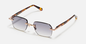 John Dalia Dwayne C519 18k - Luxussonnenbrille in Roségold und Grau