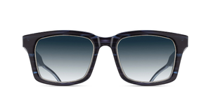Matsuda M1040 | Blue Demi - Luxussonnenbrille mit blauem Rahmen und blauen Gläsern handgemacht in Japan