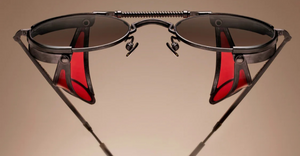 Matsuda 2809H-V2 | Brushed Ruthenium-Bordeaux Luxussonnenbrille graue Rahmen und graue Gläser