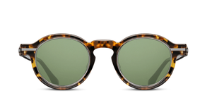 M2050 | Tokyo Tortoise - Brushed Silver - Luxussonnenbrille handgefertigt in Japan