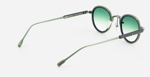 Runde Sato Lyra | MG/B-1 - luxus Sonnenbrille aus Titan, hergestellt in Japan