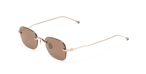 Thom Browne 961A | 711 Sonnenbrille in Gold - in Japan hergestellte Luxusbrille aus Titan