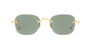 Thom Browne 961A | 712 Sonnenbrille in Gold - in Japan hergestellte Luxusbrille aus Titan