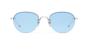 Thom Browne 959A | 045 Sonnenbrille in Silber - in Japan hergestellte Luxusbrille aus Titan