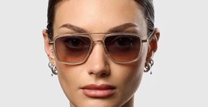 DITA Artoa.57x | Luxussonnenbrille Rose Gold - Crystal Clear in Roségold mit grauen Gläsern