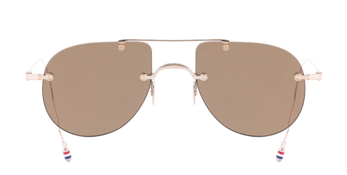 Thom Browne 939A 711 Sunglasses in Rosegold - luxury Eyewear made